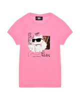 Футболка с принтом Choupette Karl Lagerfeld kids