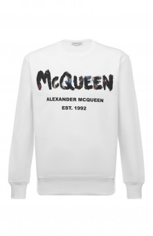 Хлопковый свитшот Alexander McQueen