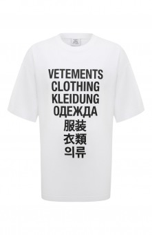 Хлопковая футболка VETEMENTS