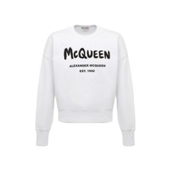 Хлопковый свитшот Alexander McQueen