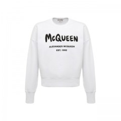 Хлопковый свитшот Alexander McQueen