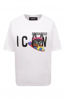 Хлопковая футболка Dsquared2