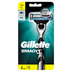 GILLETTE Бритва с 2 сменными кассетами MACH3