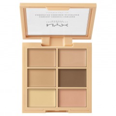 NYX Professional Makeup Палетка для коррекции лица. CONCEAL, CORRECT, CONTOUR PALETTE