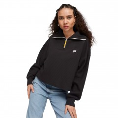 DOWNTOWN Half-Zip Crew PUMA Black